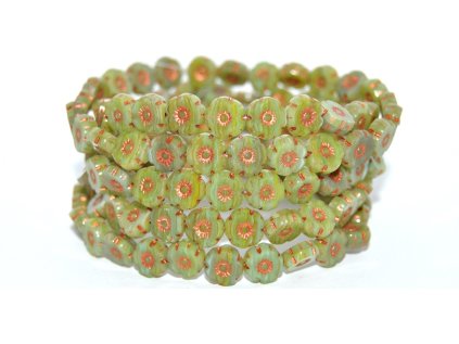 Hawaii flowers 8mm - Table cut beads