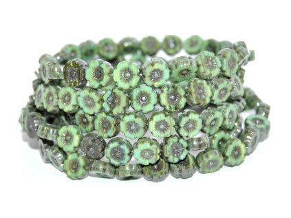 Hawaii flowers 8mm - Table cut beads