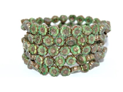 Hawaii flowers 8mm - Table cut beads