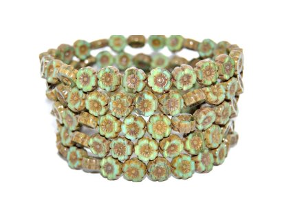 Hawaii flowers 8mm - Table cut beads