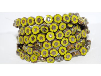 Hawaii flowers 8mm - Table cut beads