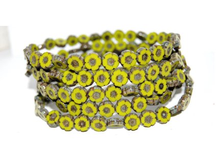 Hawaii flowers 8mm - Table cut beads