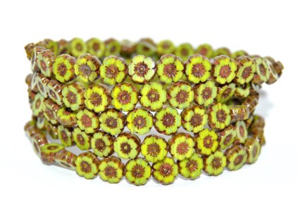 Hawaii flowers 8mm - Table cut beads