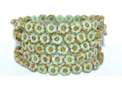 Hawaii flowers 8mm - Table cut beads