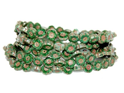 Hawaii flowers 8mm - Table cut beads