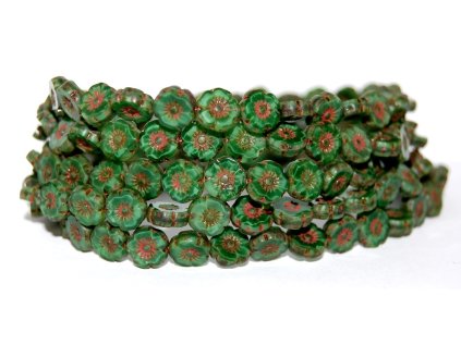 Hawaii flowers 8mm - Table cut beads