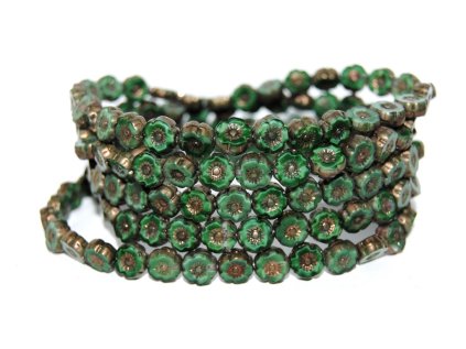 Hawaii flowers 8mm - Table cut beads