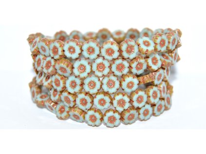 Hawaii flowers 8mm - Table cut beads