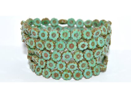 Hawaii flowers 8mm - Table cut beads