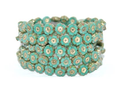 Hawaii flowers 8mm - Table cut beads