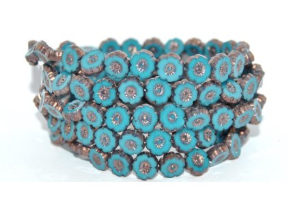 Hawaii flowers 8mm - Table cut beads