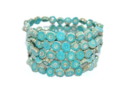 Hawaii flowers 8mm - Table cut beads