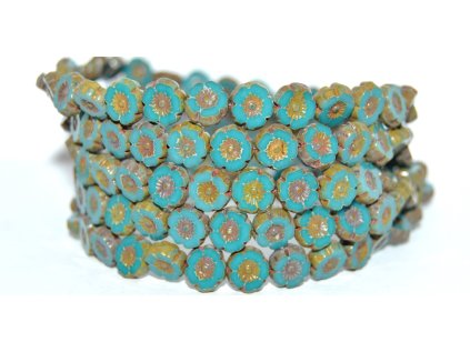 Hawaii flowers 8mm - Table cut beads