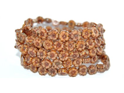 Hawaii flowers 8mm - Table cut beads