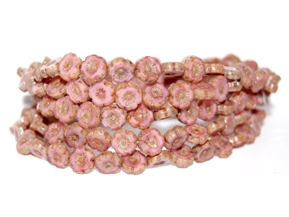 Hawaii flowers 8mm - Table cut beads