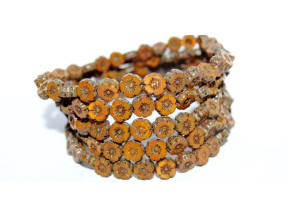 Hawaii flowers 8mm - Table cut beads