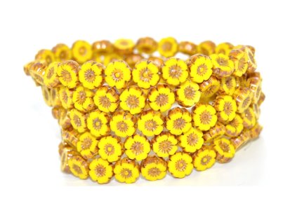 Hawaii flowers 8mm - Table cut beads