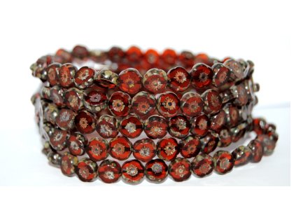 Hawaii flowers 8mm - Table cut beads