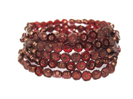 Hawaii flowers 8mm - Table cut beads