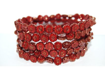 Hawaii flowers 8mm - Table cut beads