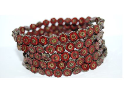 Hawaii flowers 8mm - Table cut beads