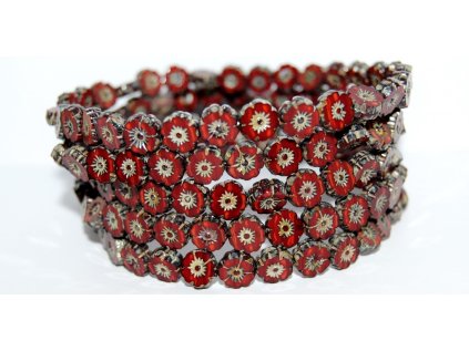 Hawaii flowers 8mm - Table cut beads