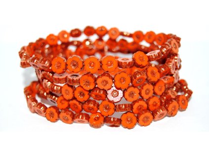 Hawaii flowers 8mm - Table cut beads