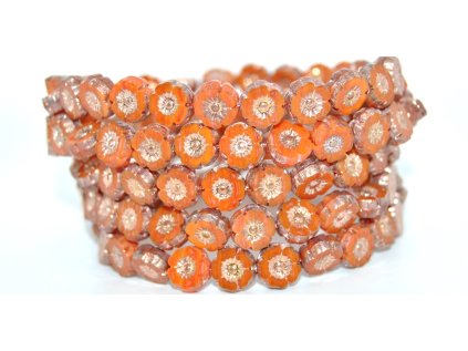 Hawaii flowers 8mm - Table cut beads