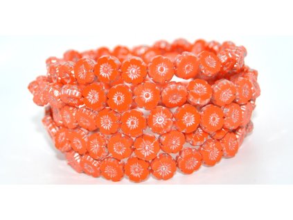 Hawaii flowers 8mm - Table cut beads