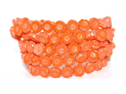 Hawaii flowers 8mm - Table cut beads