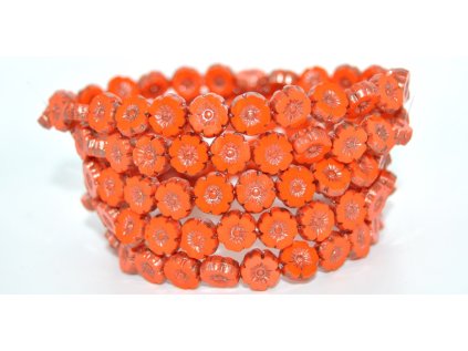 Hawaii flowers 8mm - Table cut beads