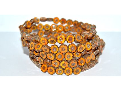 Hawaii flowers 8mm - Table cut beads