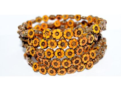 Hawaii flowers 8mm - Table cut beads