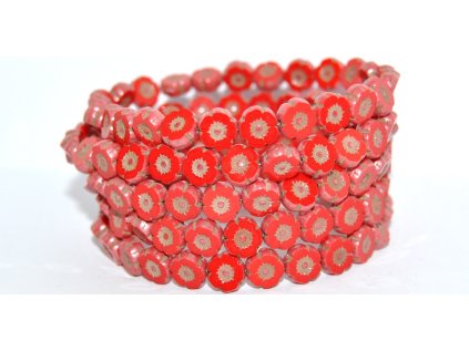 Hawaii flowers 8mm - Table cut beads