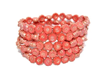 Hawaii flowers 8mm - Table cut beads