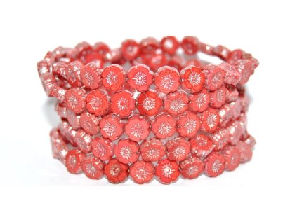 Hawaii flowers 8mm - Table cut beads