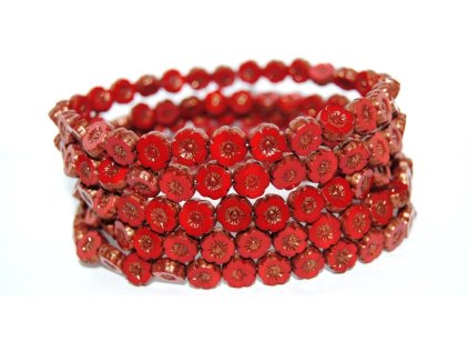 Hawaii flowers 8mm - Table cut beads