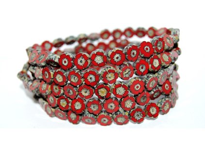 Hawaii flowers 8mm - Table cut beads