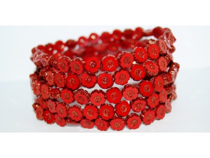 Hawaii flowers 8mm - Table cut beads