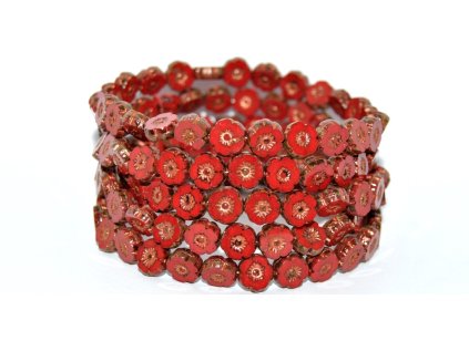 Hawaii flowers 8mm - Table cut beads