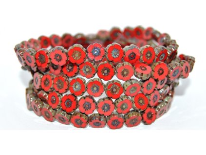 Hawaii flowers 8mm - Table cut beads