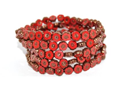 Hawaii flowers 8mm - Table cut beads