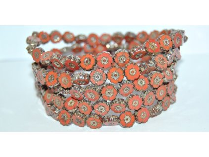 Hawaii flowers 8mm - Table cut beads