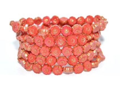 Hawaii flowers 8mm - Table cut beads