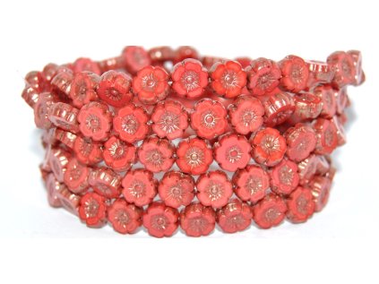 Hawaii flowers 8mm - Table cut beads