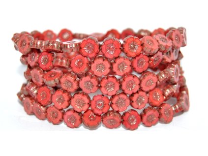 Hawaii flowers 8mm - Table cut beads