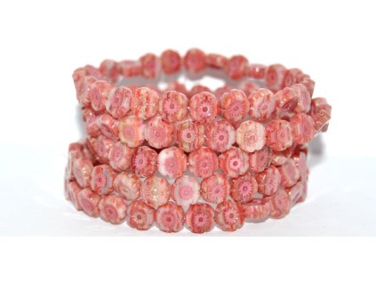 Hawaii flowers 8mm - Table cut beads