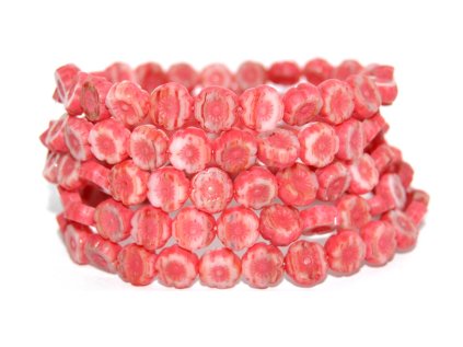 Hawaii flowers 8mm - Table cut beads