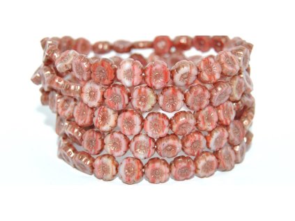 Hawaii flowers 8mm - Table cut beads