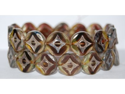 Ploškované perle-15 mm